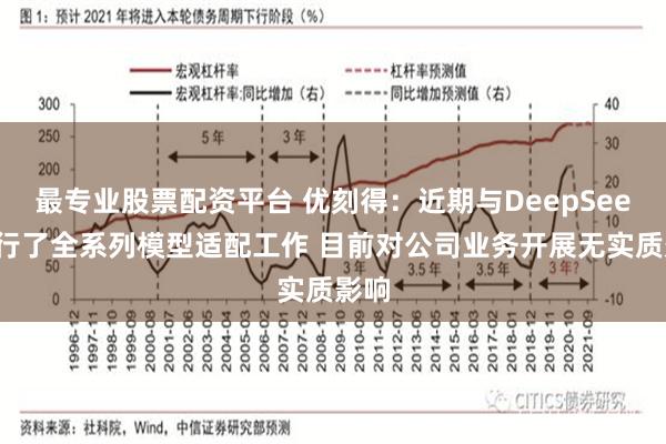 最专业股票配资平台 优刻得：近期与DeepSeek进行了全系列模型适配工作 目前对公司业务开展无实质影响